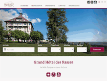 Tablet Screenshot of grandhotelrasses.ch